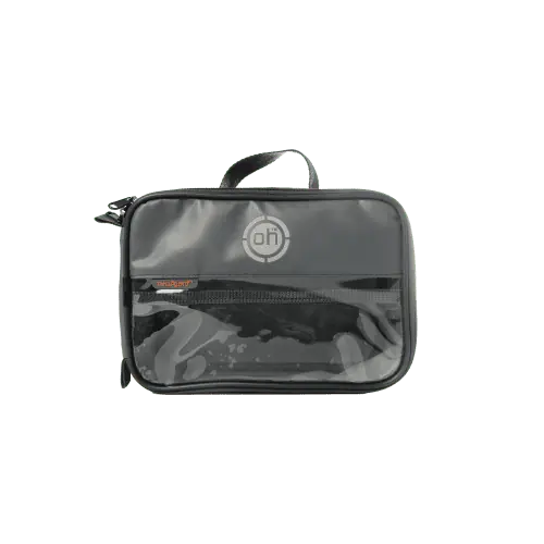 Black see-through OH Medium Medical Pouch LITE – durable medical pouch for professionals, ideal for organising medical bag or paramedic bag equipment.