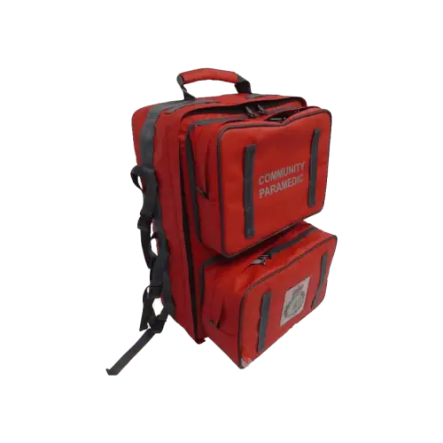 Red Mountain Rescue Backpack Entonox – durable mountain backpack designed for professionals, with organised storage for essential emergency equipment.