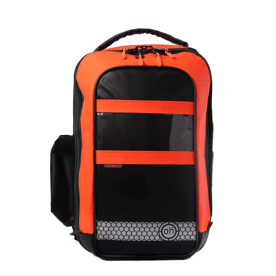 20-00949-2 Orange and black backpack
