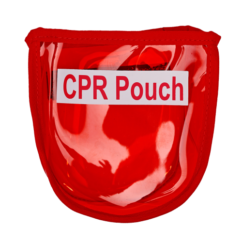 Red Clear CPR Pouch With Print