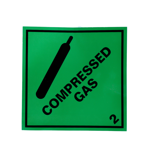 Reflective Compressed Gas Badge
