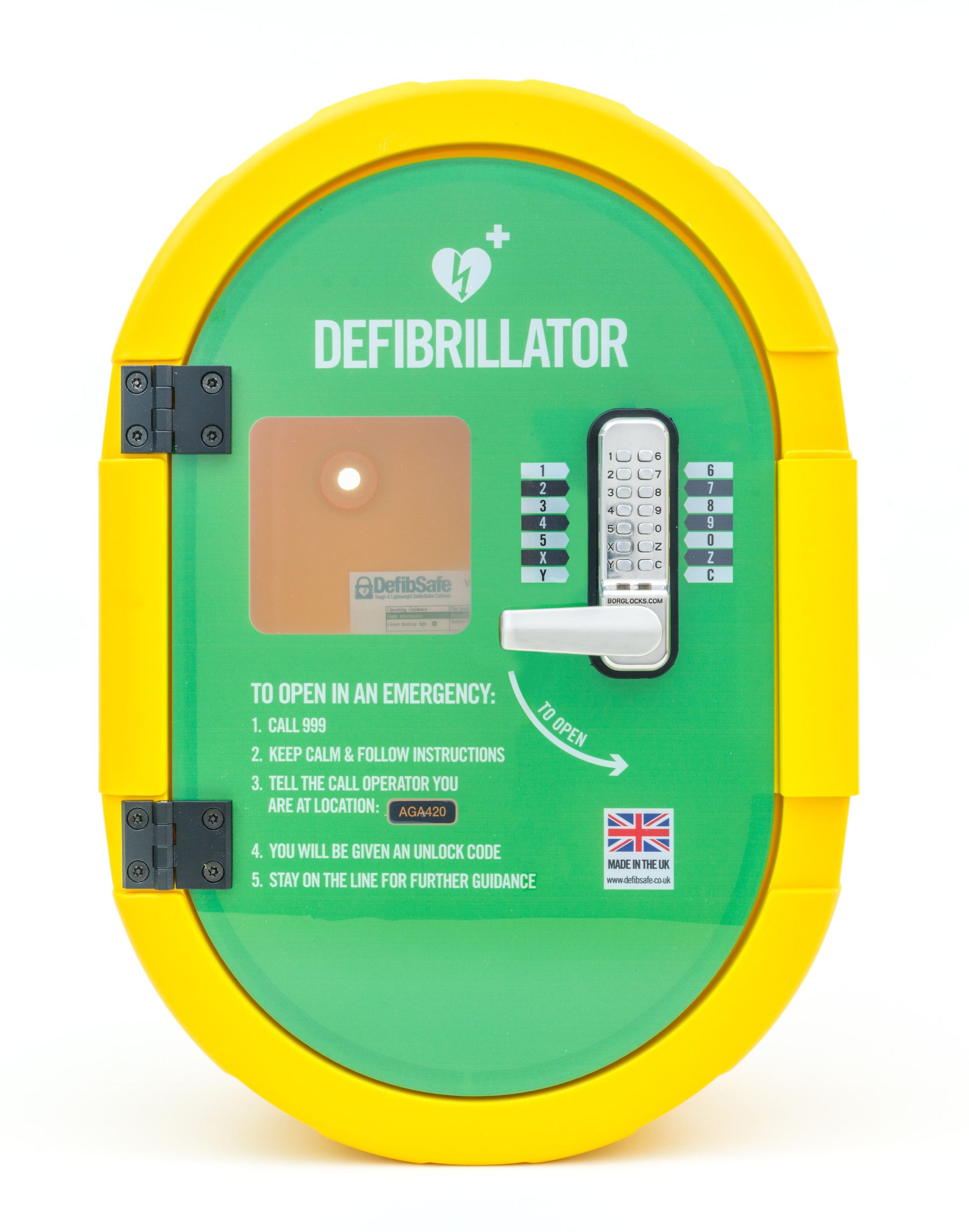 Defibsafe External Cabinet – Lockable 4 DefibSafe 2 - Lockable defibrillator
