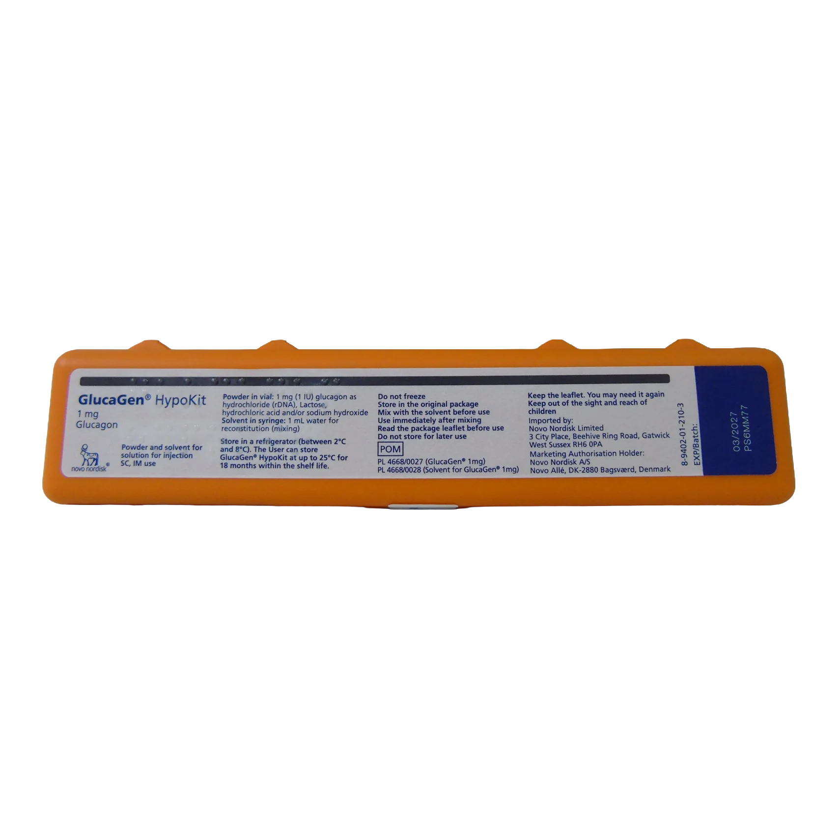 Glucagen Hypokit 1mg PFS 25
